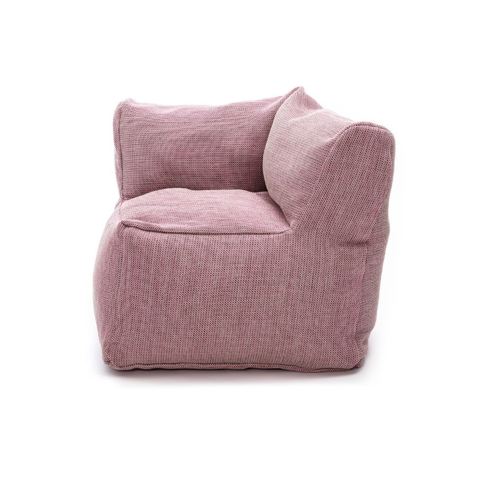 Dies ist der Medium Club Corner Sessel von Brom-Living in der Farbe Pink