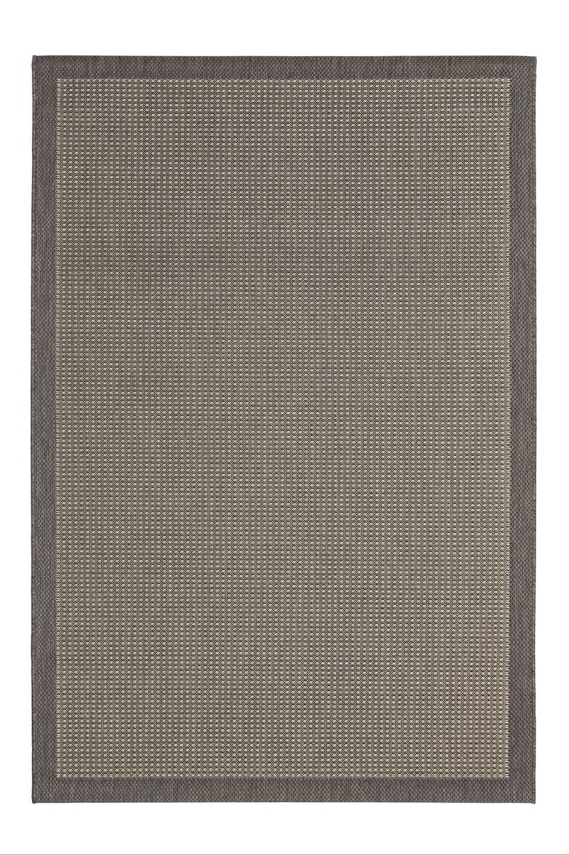 Dies ist der Hudson Rund Teppich in der Farbe Grau von Brom-Living