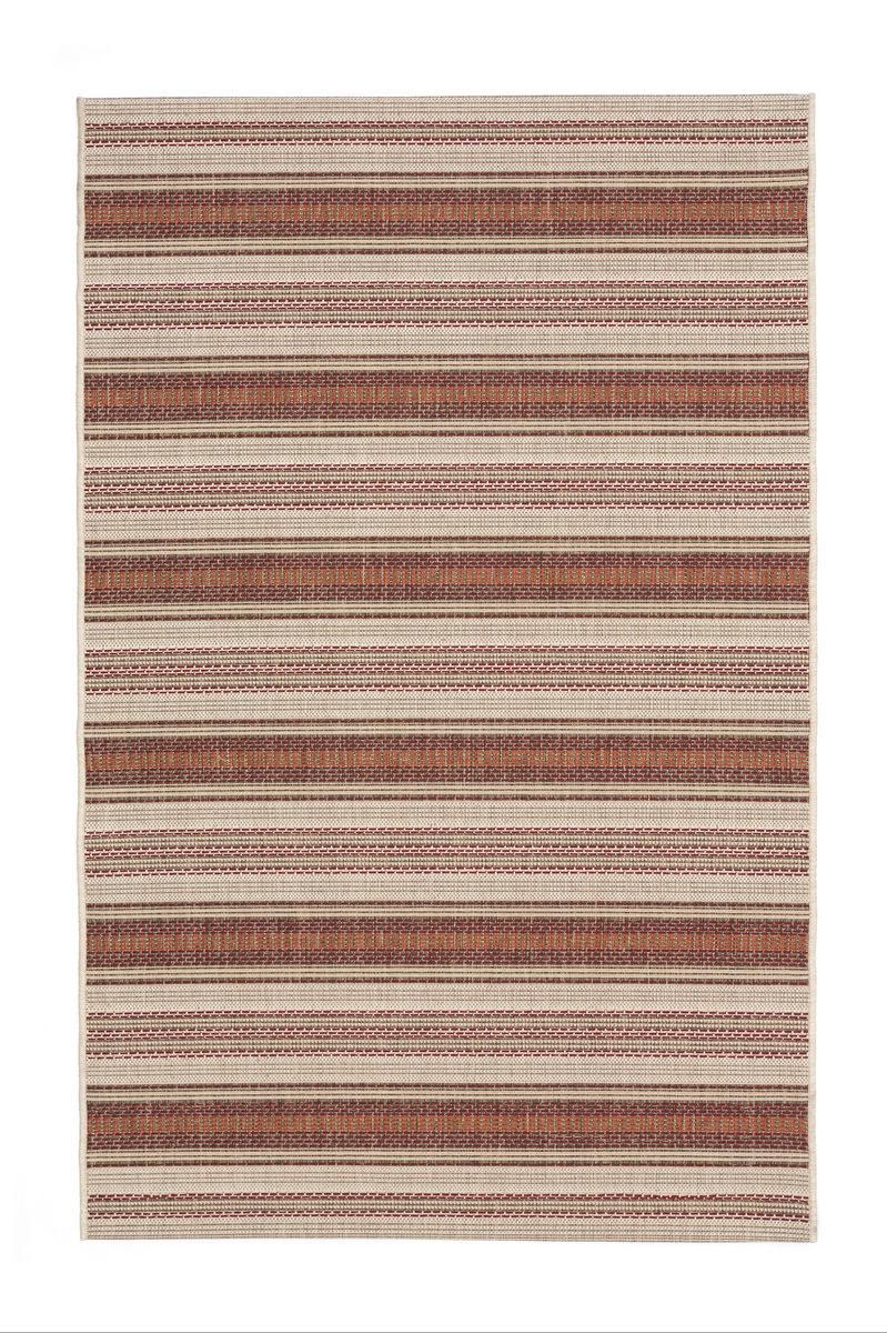 Dies ist der Marbella Teppich von Brom-Living in der Farbe Rot