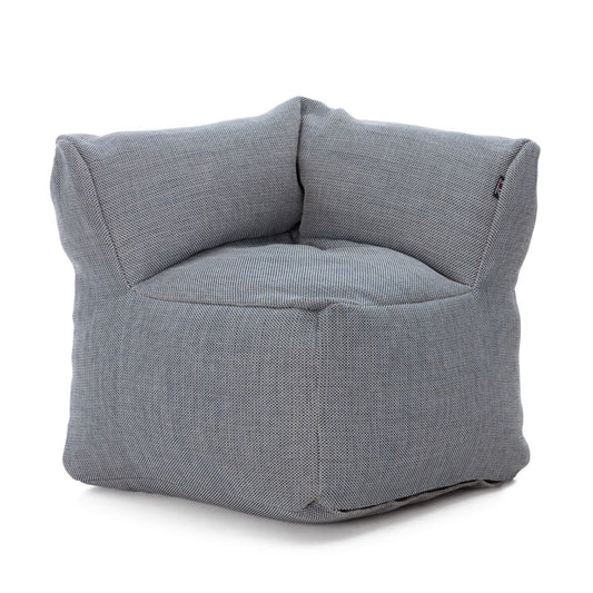 Dies ist der XL Club Corner Sessel von Brom-Living in der Farbe Navyblau