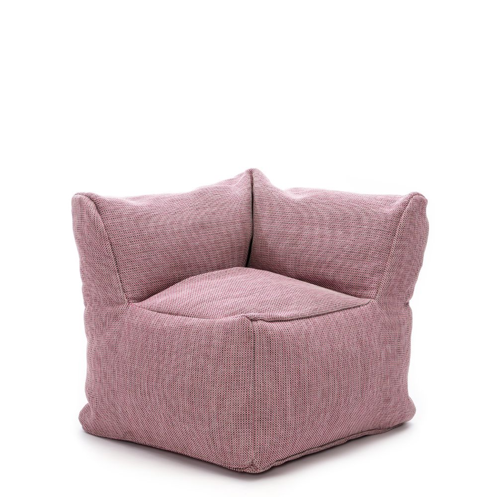 Dies ist der XL Club Corner Sessel von Brom-Living in der Farbe Pink