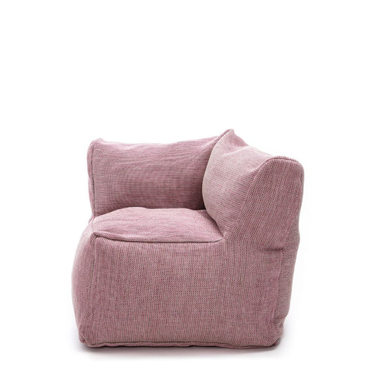 Dies ist der XL Club Corner Sessel von Brom-Living in der Farbe Pink