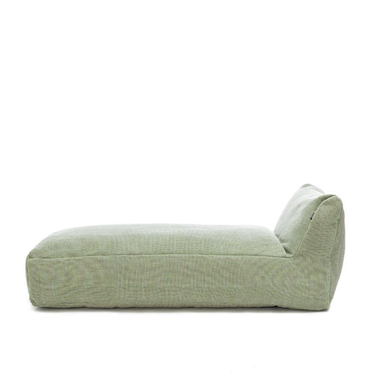 Dies ist der Long Chair Sessel in Limette von Brom-Living.