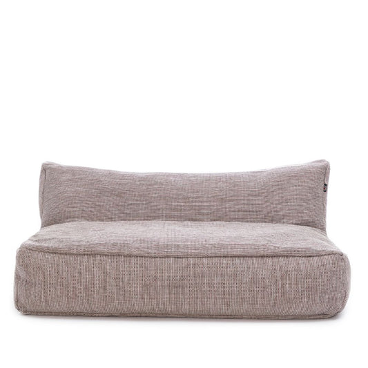 Dies ist der Love Seat in Pflaume von Brom-Living.