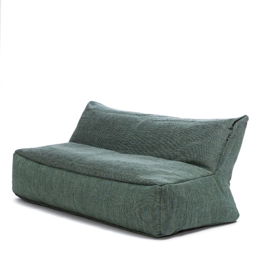 Dies ist der Love Seat in Türkis von Brom-Living.