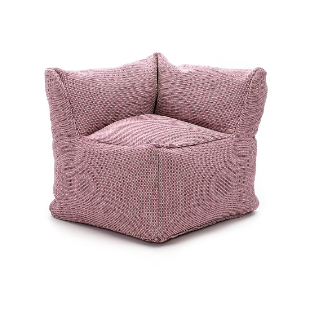 Dies ist der Medium Club Corner Sessel von Brom-Living in der Farbe Pink