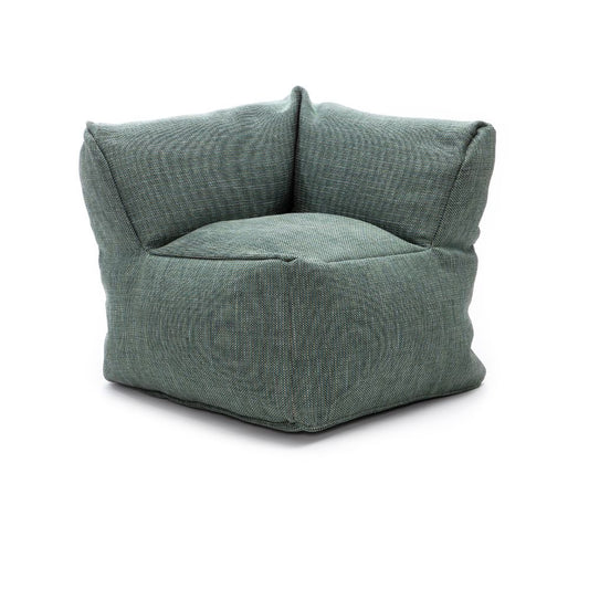 Dies ist der Medium Club Corner Sessel von Brom-Living in der Farbe Türkis
