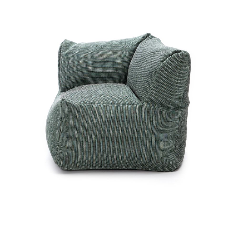 Dies ist der Medium Club Corner Sessel von Brom-Living in der Farbe Türkis