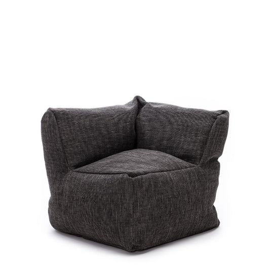 Dies ist der XL Club Corner Sessel von Brom-Living in der Farbe Anthrazit
