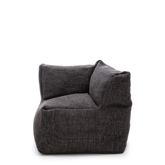 Dies ist der XL Club Corner Sessel von Brom-Living in der Farbe Anthrazit