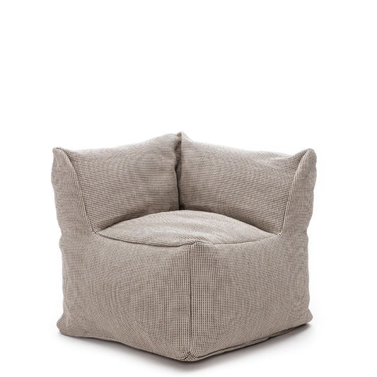 Dies ist der XL Club Corner Sessel von Brom-Living in der Farbe Beige