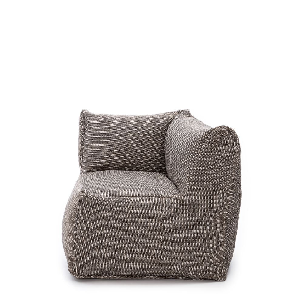 Dies ist der XL Club Corner Sessel von Brom-Living in der Farbe Grau