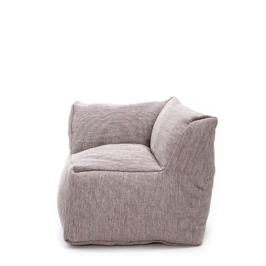 Dies ist der XL Club Corner Sessel von Brom-Living in der Farbe Pflaume