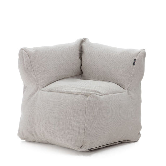 Dies ist der XL Club Corner Sessel von Brom-Living in der Farbe Weiss