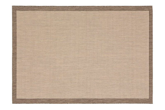 Dies ist der Hudson Rund Teppich in der Farbe Beige von Brom-Living