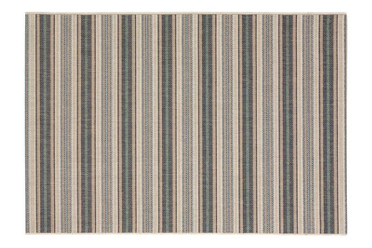 Dies ist der Marbella Teppich von Brom-Living in der Farbe Blau