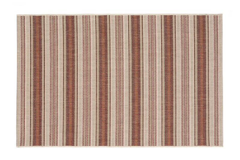 Dies ist der Marbella Teppich von Brom-Living in der Farbe Rot