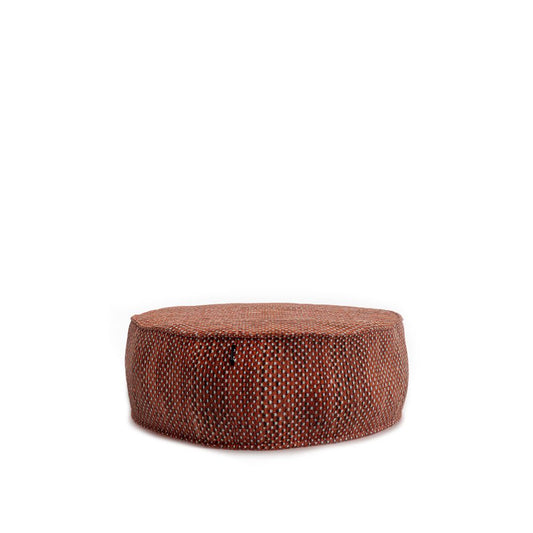 Silky Rundpouf Terrakotta