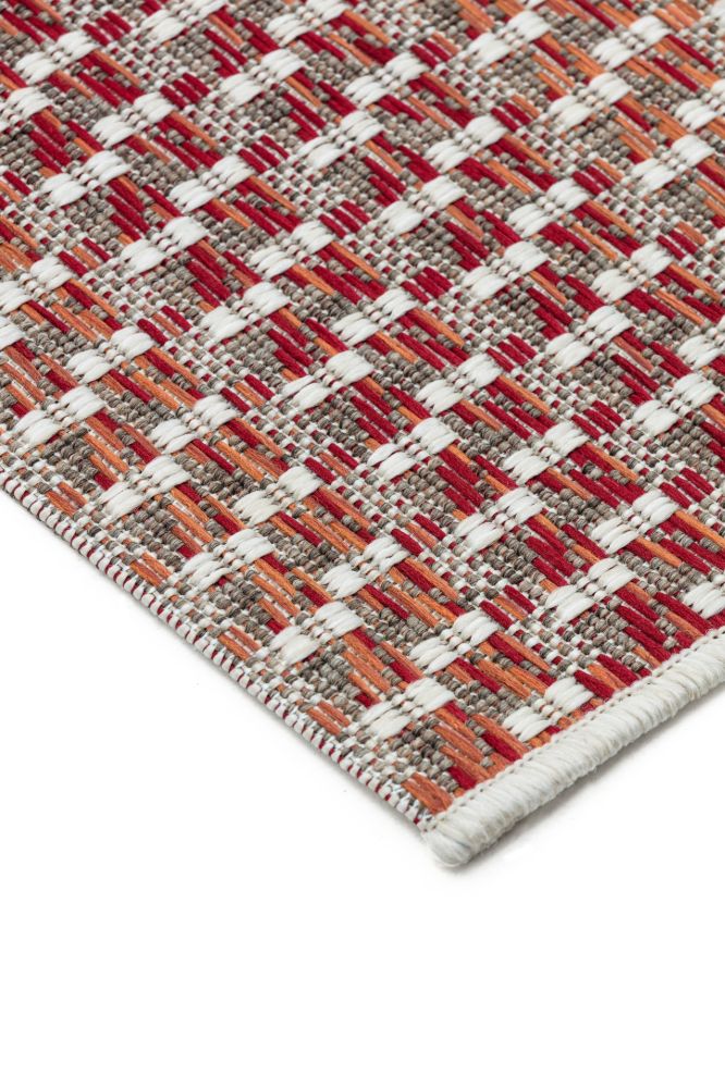 Dies ist der Sienna Teppich in Rot von Brom-Living