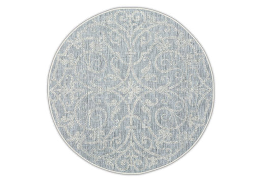 Dies ist der Summer Quay Rund Teppich in Grau von Brom-Living