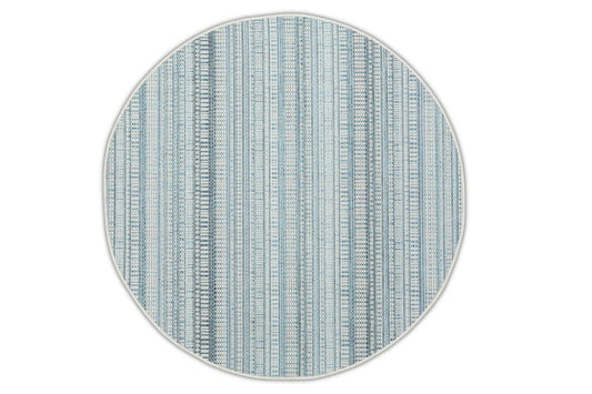 Dies ist der Zulu Teppich Rund von Brom-Living in Blau