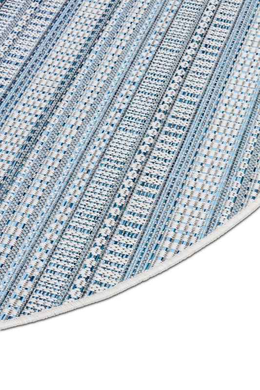 Dies ist der Zulu Teppich Rund von Brom-Living in Blau