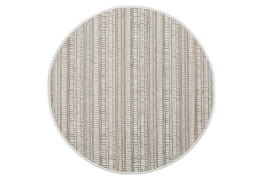 Dies ist der Zulu Teppich Rund von Brom-Living in Braun