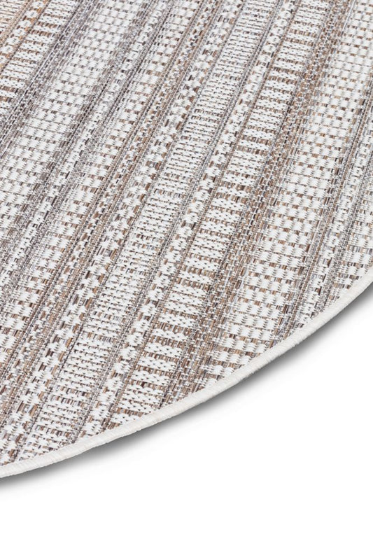 Dies ist der Zulu Teppich Rund von Brom-Living in Braun