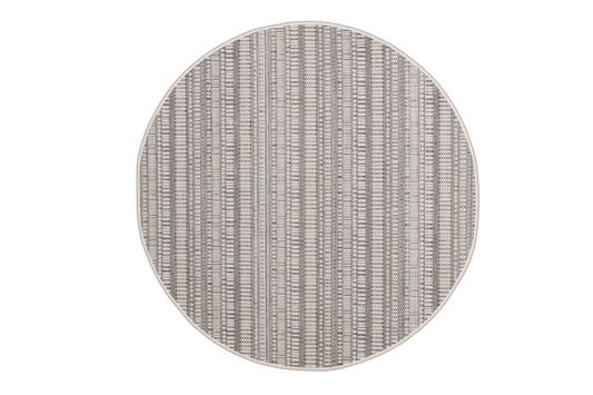 Dies ist der Zulu Teppich Rund von Brom-Living in Silber