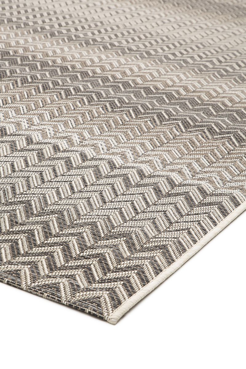 Dies ist der Ziggy Teppich von Brom-Living in Anthrazit/Beige