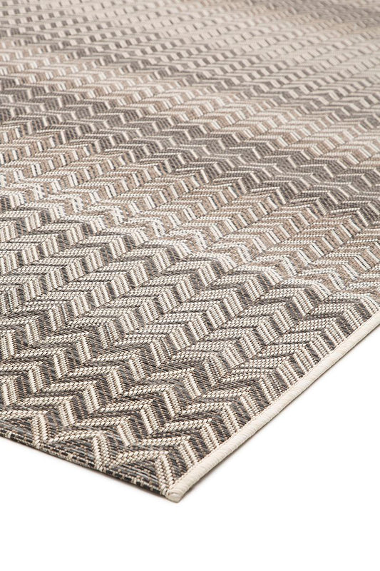 Dies ist der Ziggy Teppich von Brom-Living in Anthrazit/Beige